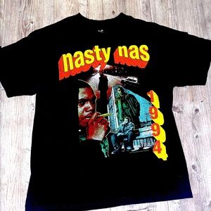 Vintage 90’s Streetwear “NASTY NAS” t shirt.